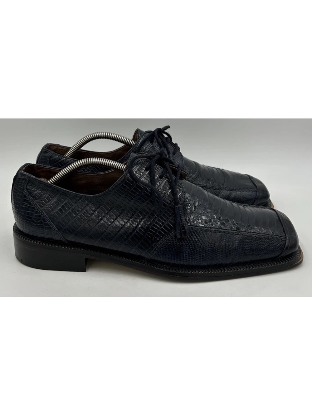 Giorgio Brutini Private Collection Snake Skin Oxfords Blue Men’s Size 9.5 M
